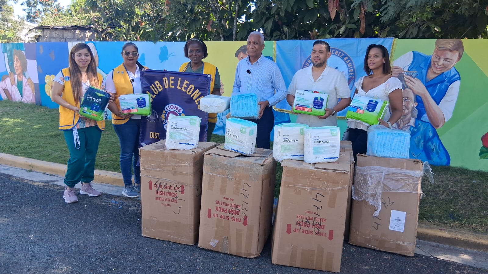 Donation of supplies to the Immaculate Conception